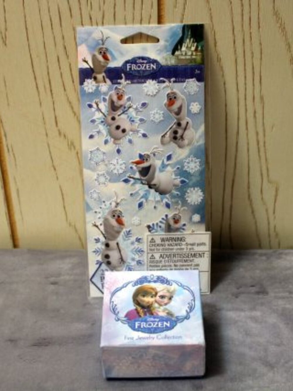 Disney Frozen Fine Silver Plated Earrings with Stickers - NIB